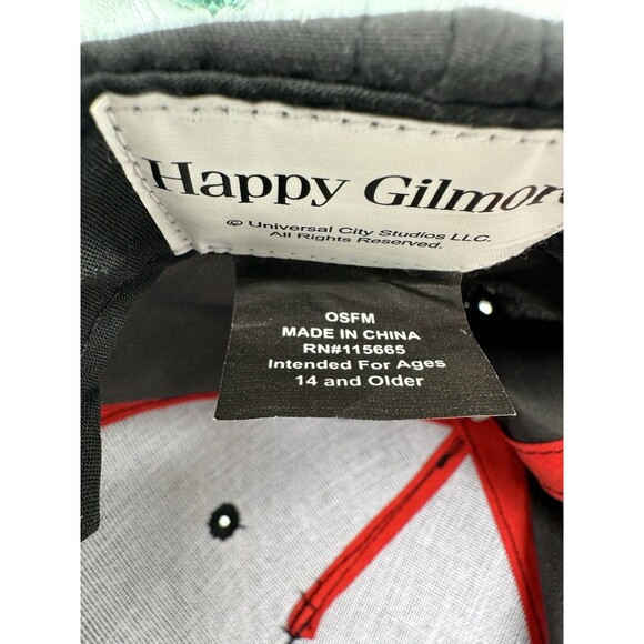 Happy Gilmore Hat Cap Snap Back Black Rope Performance Golf Tap it in - Picture 6 of 7